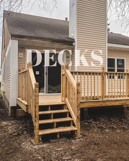 Completed deck build